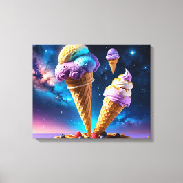 Cosmic Cones Canvas Afdruk