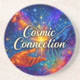 🪐 Cosmic Connection Coaster Zandsteen Onderzetter
