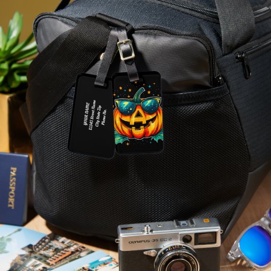Cosmic Cool Jack-O-Space Bagagelabel (Voorkant /achterkant)