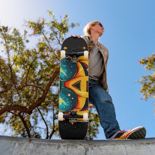Cosmic Cool Jack-O-Space Skateboard (Buiten 1)