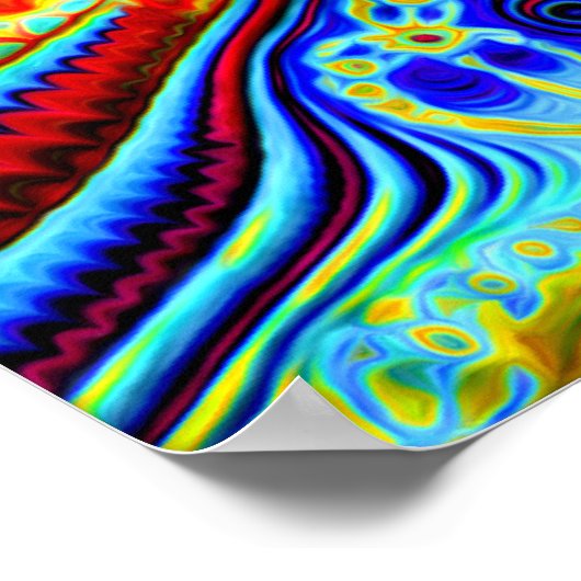 Cosmic Creatrip2 - Psychedelic trippy visuals Poster (Hoek)