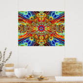 Cosmic Creatrip2 - Psychedelic trippy visuals Poster (Keuken)