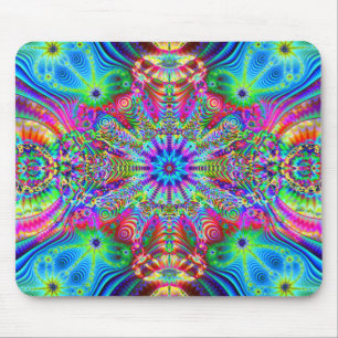 Cosmic Creatrip - Psychedelic trippy-ontwerp Muismat