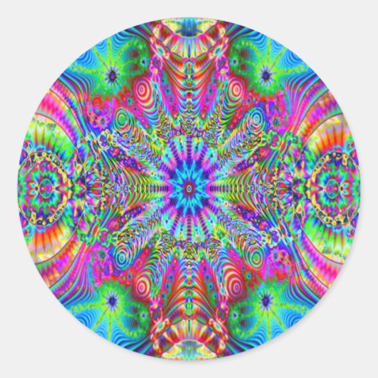 Cosmic Creatrip - Psychedelische Sticker (Voorkant)