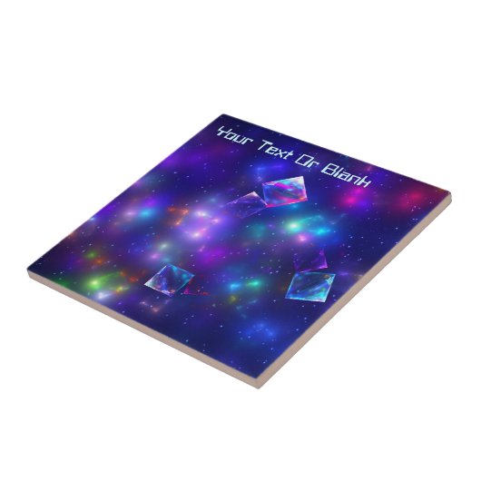 Cosmic Cubes Tegeltje (Zijkant)