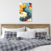 Cosmic Currents Canvas Afdruk (Insitu (Slaapkamer))