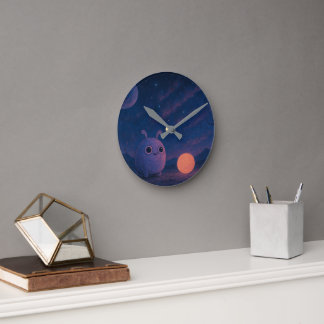 Cosmic Cutie Wall Clock Ronde Klok