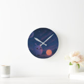 Cosmic Cutie Wall Clock Ronde Klok (Huis)