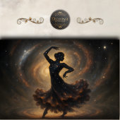 Cosmic Dancer Galaxy Silhouette Decoupage Tissuepapier