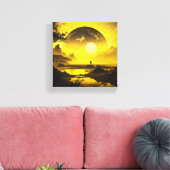 Cosmic Dawn Canvas Afdruk (Insitu (Woonkamer))