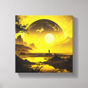 Cosmic Dawn Canvas Afdruk