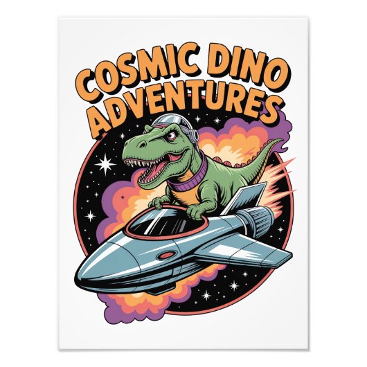 Cosmic Dino Adventures Foto Afdruk (Voorkant)