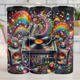 Cosmic DJ Setup Muziek Extravaganza Thermosbeker
