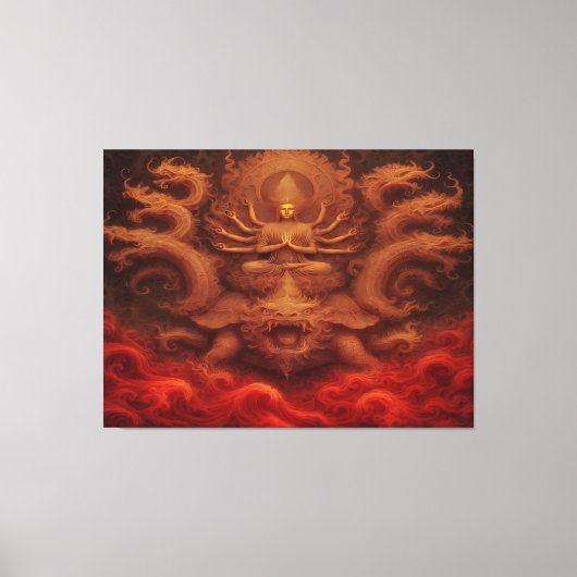 Cosmic Dragon Canvas Afdruk (Voorkant)