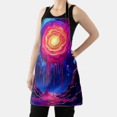 Cosmic Dripping Planet Art Schort (Insitu)