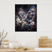 Cosmic Eagle Starstorm Flight Poster (Keuken)