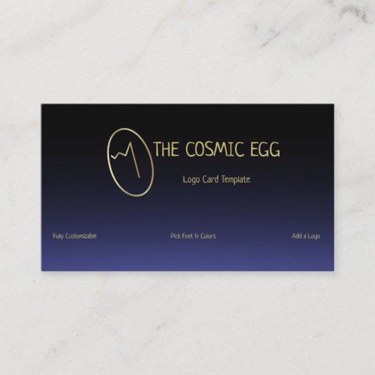 Cosmic Egg Geoglyph Logo Visitekaartje (Voorkant)