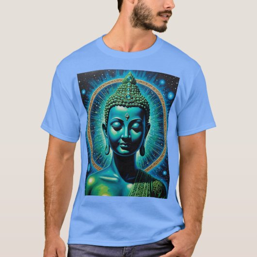 Cosmic Enlightenment Buddha Art Shirt (Voorkant)
