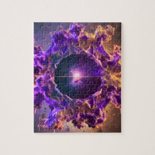 Cosmic event horizon opent een onbekend universum legpuzzel (Verticaal)