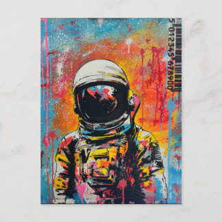 Cosmic Explorer #2 - Pop Art Astronaut Briefkaart