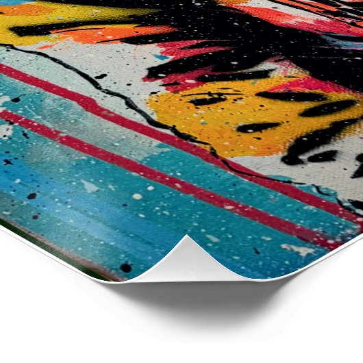 Cosmic Explorer #2 Pop Art Poster brillant (Coin)