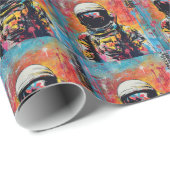 Cosmic Explorer #2 Pop Art Wrapping Paper Cadeaupapier (Rol Hoek)