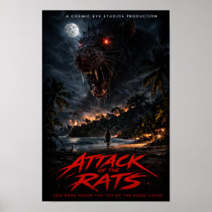 Cosmic Eye – Nachtstrand Creature Horror Poster