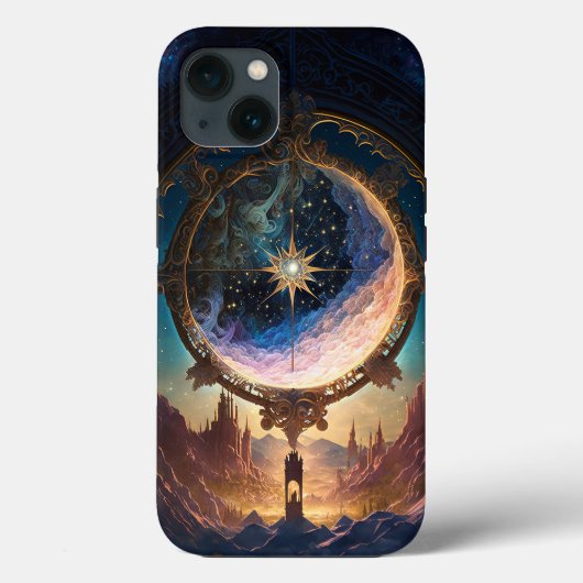 Cosmic Fantasy Space Landscape Case-Mate iPhone Case (Achterkant)