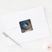Cosmic Fantasy Space Landscape Square Sticker (Envelop)