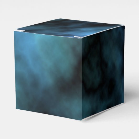 Cosmic Faux Blue Marmer Bedankdoosjes (Voorkant Zijde)