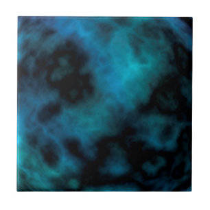Cosmic Faux Blue Marmer Tegeltje