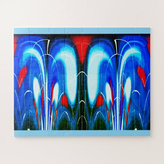 Cosmic fireworks art legpuzzel (Horizontaal)