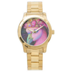 Cosmic Flamingo Queen Horloge