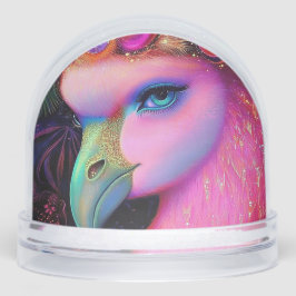 Cosmic Flamingo Queen Sneeuwbol