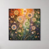 Cosmic Florals Canvas Print (Voorkant)