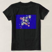 Cosmic Flower Art Galaxy Nebula - Ethereal  T-shirt (Design achterkant)