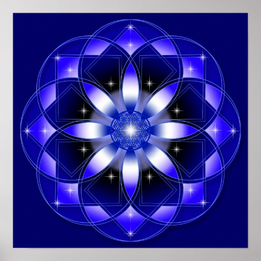 Cosmic Flower Poster (Voorkant)