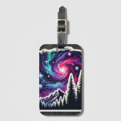 Cosmic Forest: Galaxy Meets Nature Bagagelabel (Voorkant (verticaal))