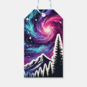 Cosmic Forest: Galaxy Meets Nature Cadeaulabel (Voorkant)