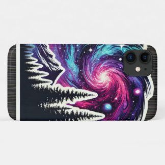 Cosmic Forest: Galaxy Meets Nature iPhone 11 Hoesje