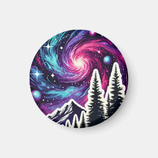 Cosmic Forest: Galaxy Meets Nature Magneet