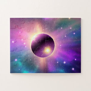 Cosmic Fun Paars Planet Orbening the Universe Legpuzzel