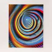 Cosmic galactic indigo swirl hypnosis leuke trance legpuzzel (Verticaal)