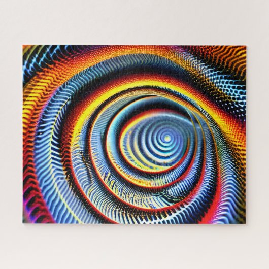 Cosmic galactic indigo swirl hypnosis leuke trance legpuzzel (Horizontaal)