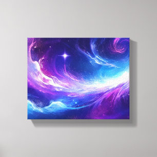 Cosmic Galaxy Art Canvas Afdruk