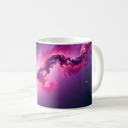 Cosmic Galaxy Art Mug – Deep Space Nebula Design Koffiemok (Voorkant rechts)