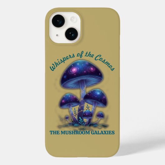 Cosmic Galaxy Mushrooms • Whimsical Fantasy Fungi Case-Mate iPhone Case (Achterkant)