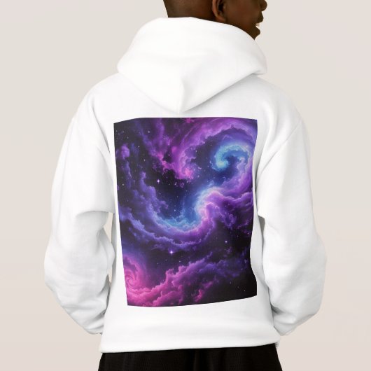 Cosmic Galaxy Nebula Abstract Space Art Design (Achterkant)