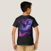 Cosmic Galaxy Nebula Abstract Space Art Design T-shirt (Achterkant volledig)