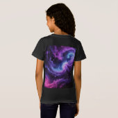 Cosmic Galaxy Nebula Abstract Space Art Design T-shirt (Achterkant volledig)